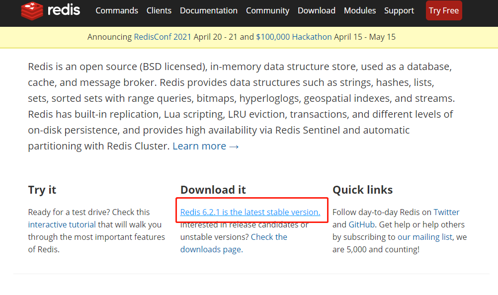 redis官网